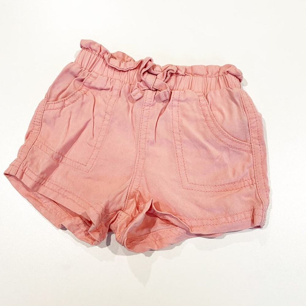 Old Navy Pink Shorts sz 12-18 m Pink Cotton Shorts Elastic Waist Shorts